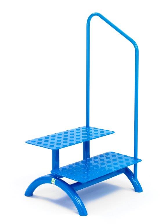 Picture 2 of Double Step Stool with Handrail