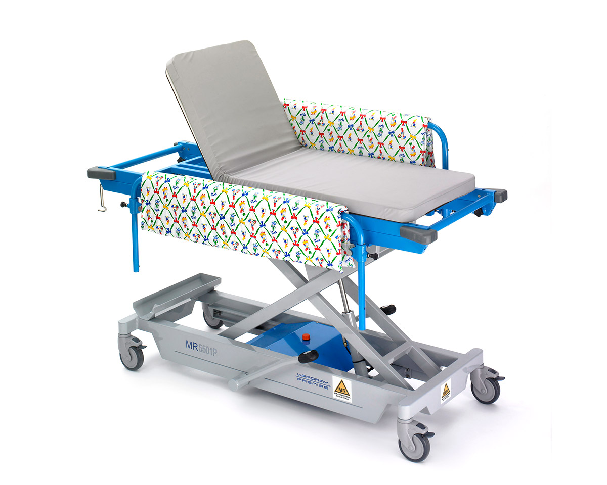 Picture 4 of Adjustable Height Paediatric Trolley