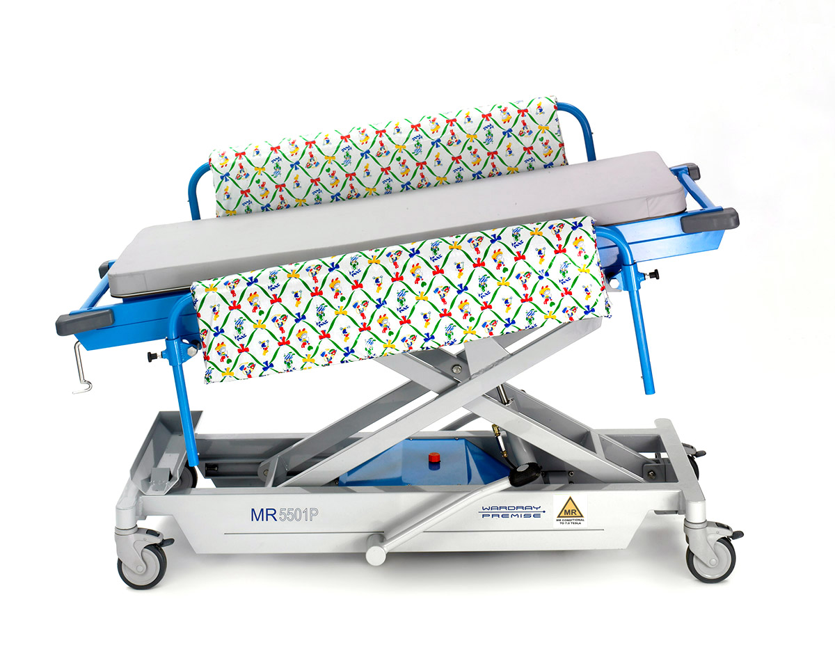 Picture 2 of Adjustable Height Paediatric Trolley